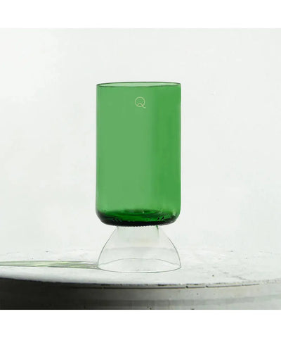 Q De Bouteilles Glas Met Steel Débattre Set of 2