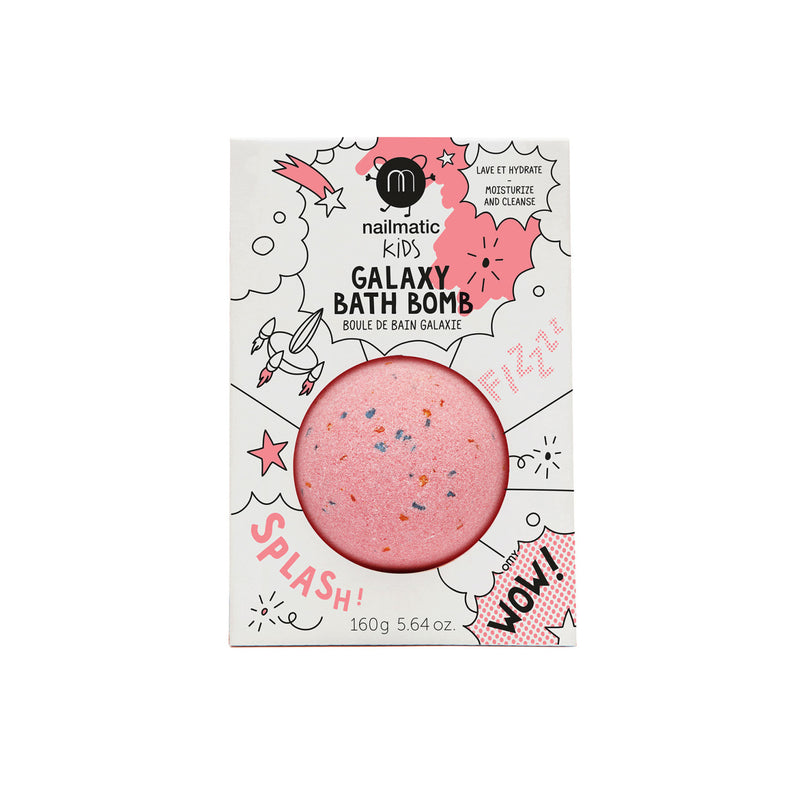 Nailmatic Bath Bomb Red Planet Blue Flakes