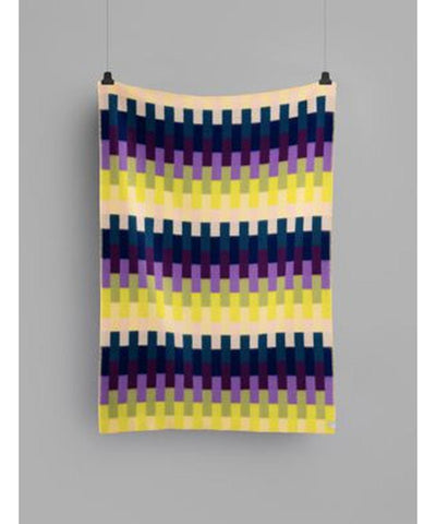 Roros Tweed Asmund Bold Yellow/Blue Throw