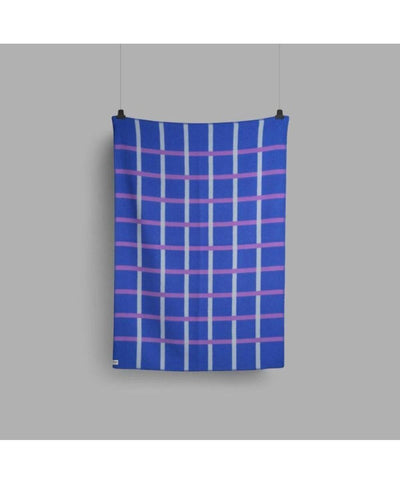 Roros Tweed Knut Cobalt Blue Throw