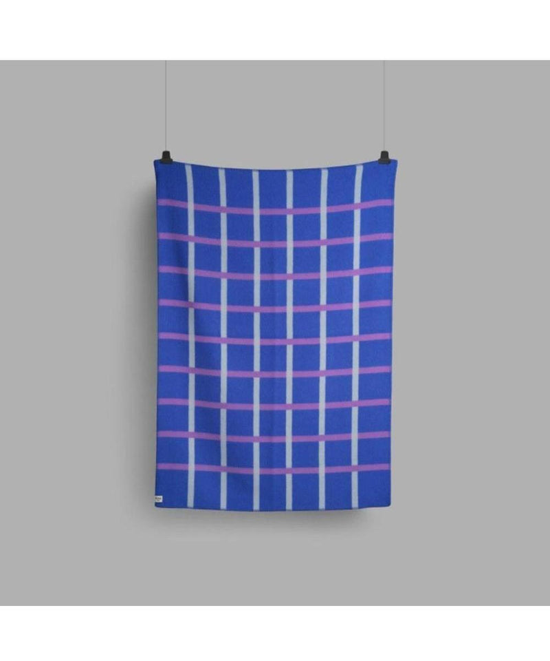 Roros Tweed Knut Cobalt Blue Throw