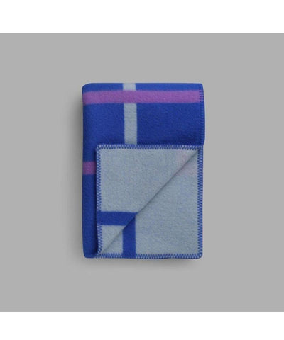 Roros Tweed Knut Cobalt Blue Throw