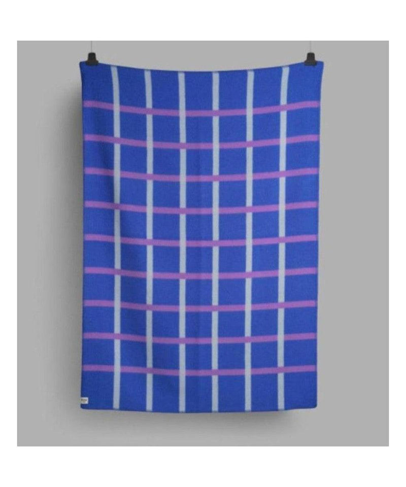 Roros Tweed Knut Cobalt Blue Throw