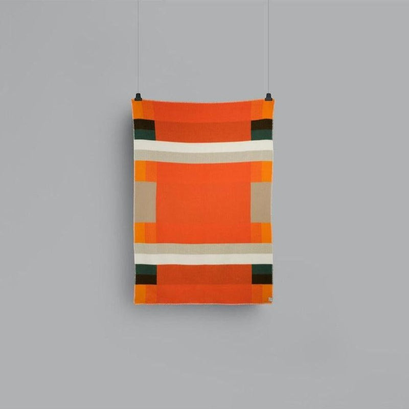 Roros Tweed Mikkel Orange Throw