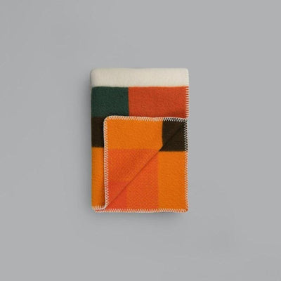 Roros Tweed Mikkel Orange Throw