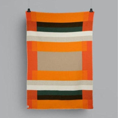 Roros Tweed Mikkel Orange Throw