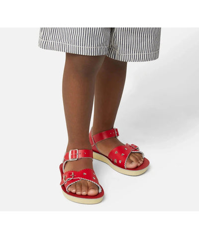 Salt-Water Sandals Kids Sweetheart Red