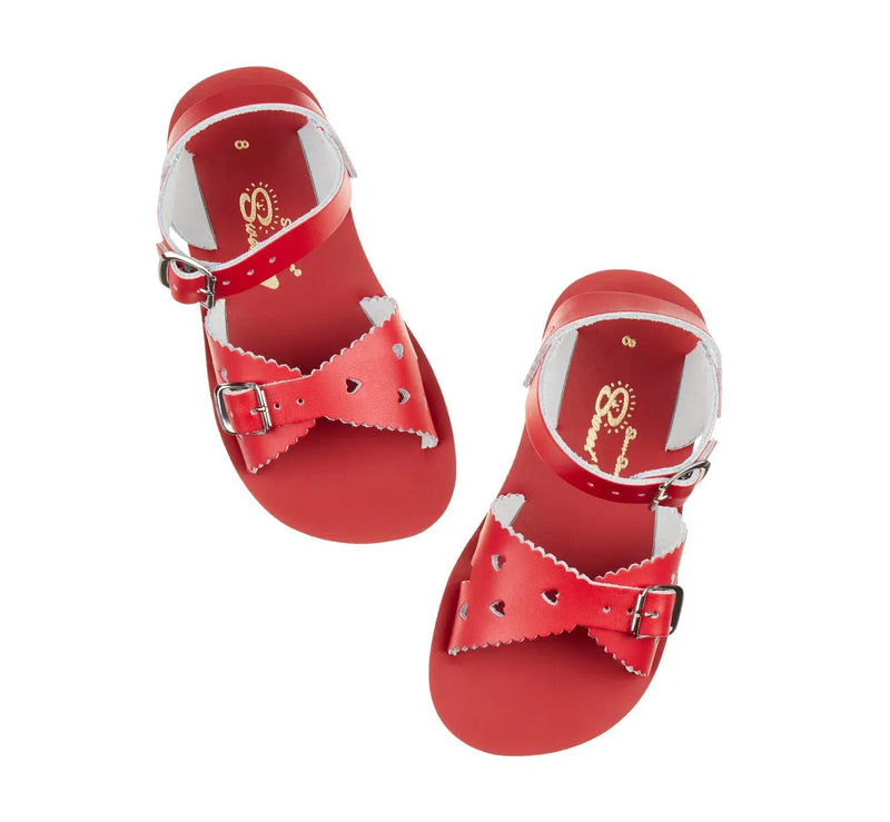 Salt-Water Sandals Kids Sweetheart Red