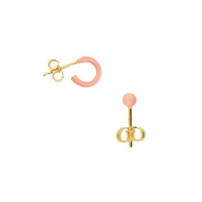 Selva Sauvage Oorbellen Bullet & Hoop Pink - Studio Play