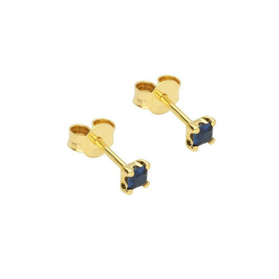 Selva Sauvage Oorbellen Vierkant Zircon Navy - Studio Play