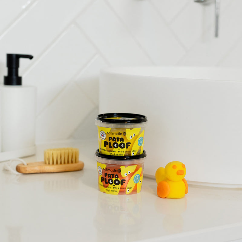 Nailmatic Pataploof Bath & Shower Dough - Yellow & Orange + Ploofy
