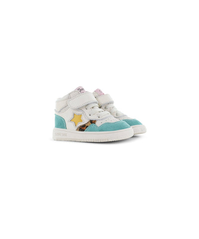 Shoesme Baby-proof Turquoise White