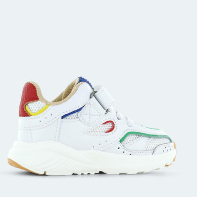 Shoesme Baby Sneaker White Green Red - Studio Play