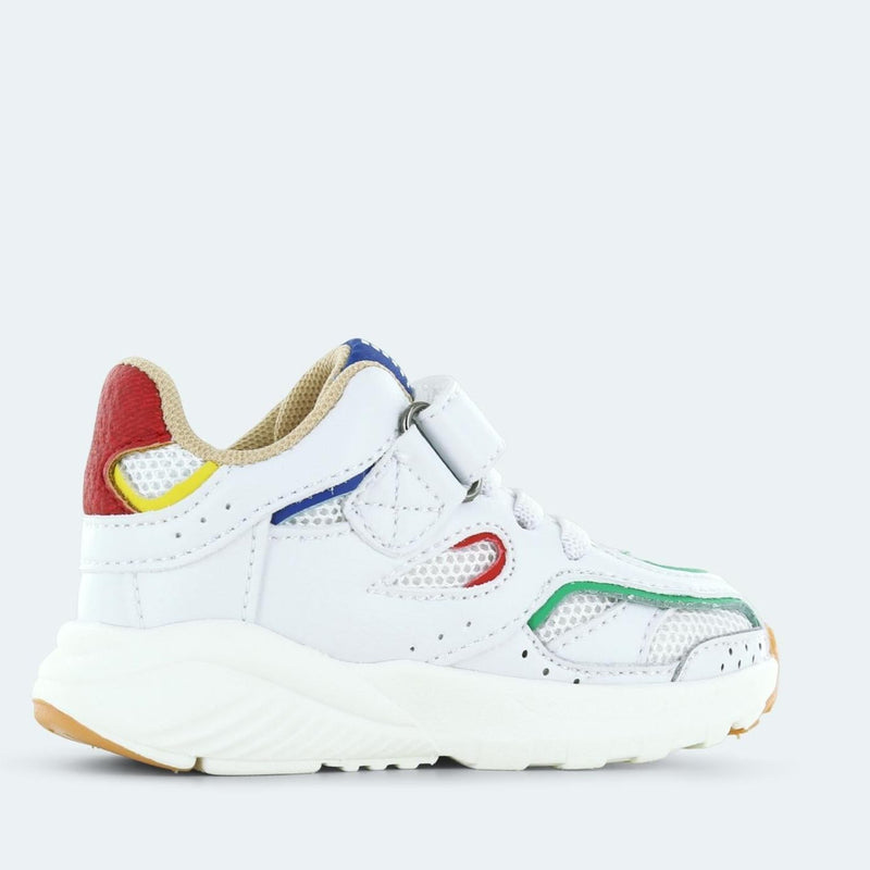 Shoesme Baby Sneaker White Green Red - Studio Play