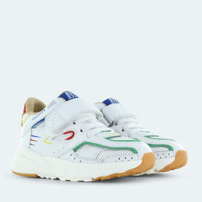 Shoesme Baby Sneaker White Green Red - Studio Play