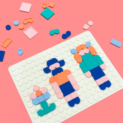 Super Petit Silipop White Creative Pop-on Mosaic Game