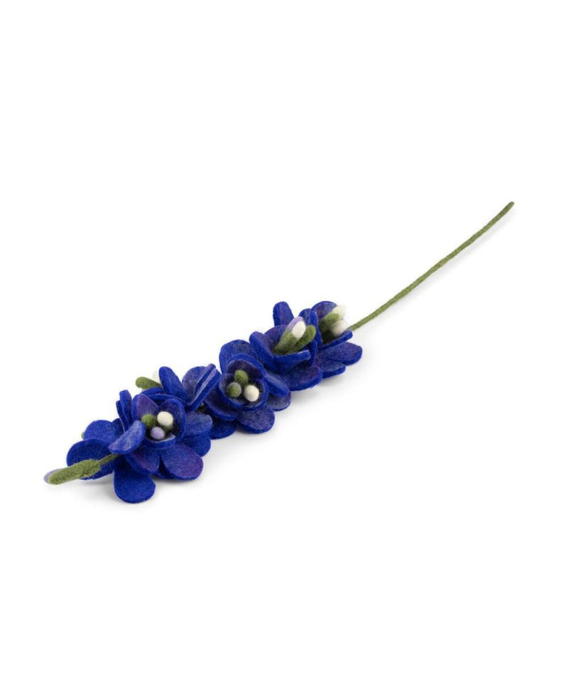 Sjaal Met Verhaal Bloem Ridderspoor Blauw