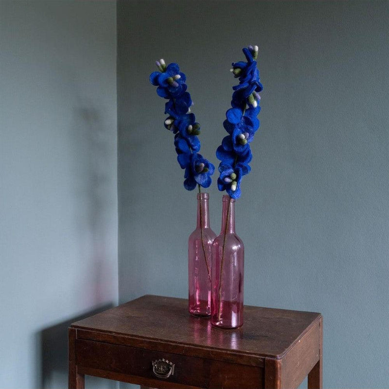 Sjaal Met Verhaal Bloem Ridderspoor Blauw - Studio Play