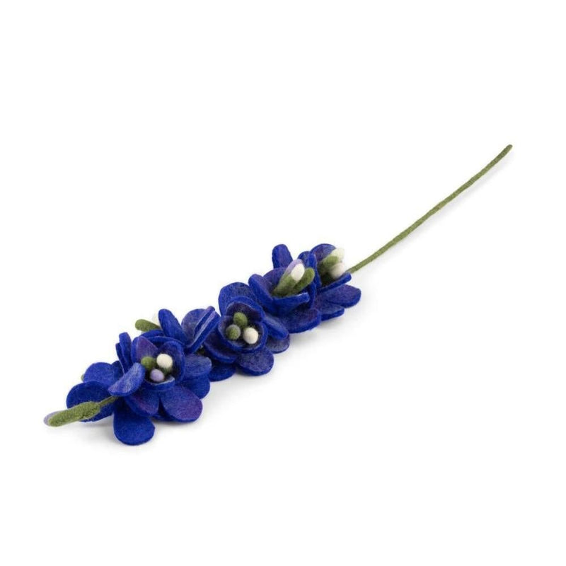 Sjaal Met Verhaal Bloem Ridderspoor Blauw - Studio Play