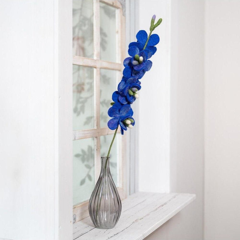 Sjaal Met Verhaal Bloem Ridderspoor Blauw - Studio Play
