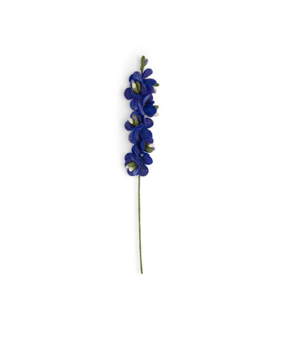Sjaal Met Verhaal Bloem Ridderspoor Blauw