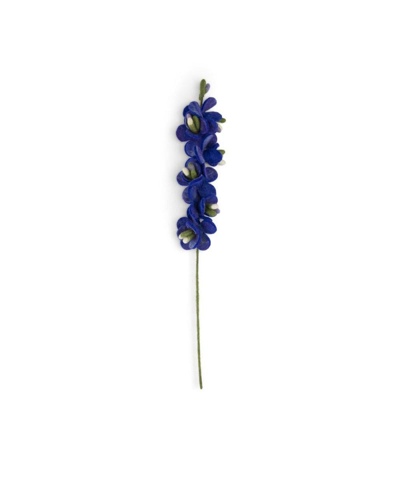 Sjaal Met Verhaal Bloem Ridderspoor Blauw