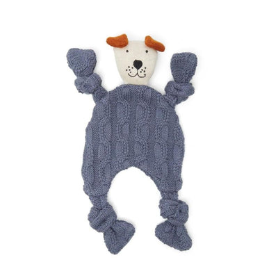 Sophie Home Dog Comforter: Cable Knit Blue - Studio Play