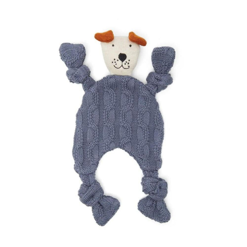 Sophie Home Dog Comforter: Cable Knit Blue - Studio Play