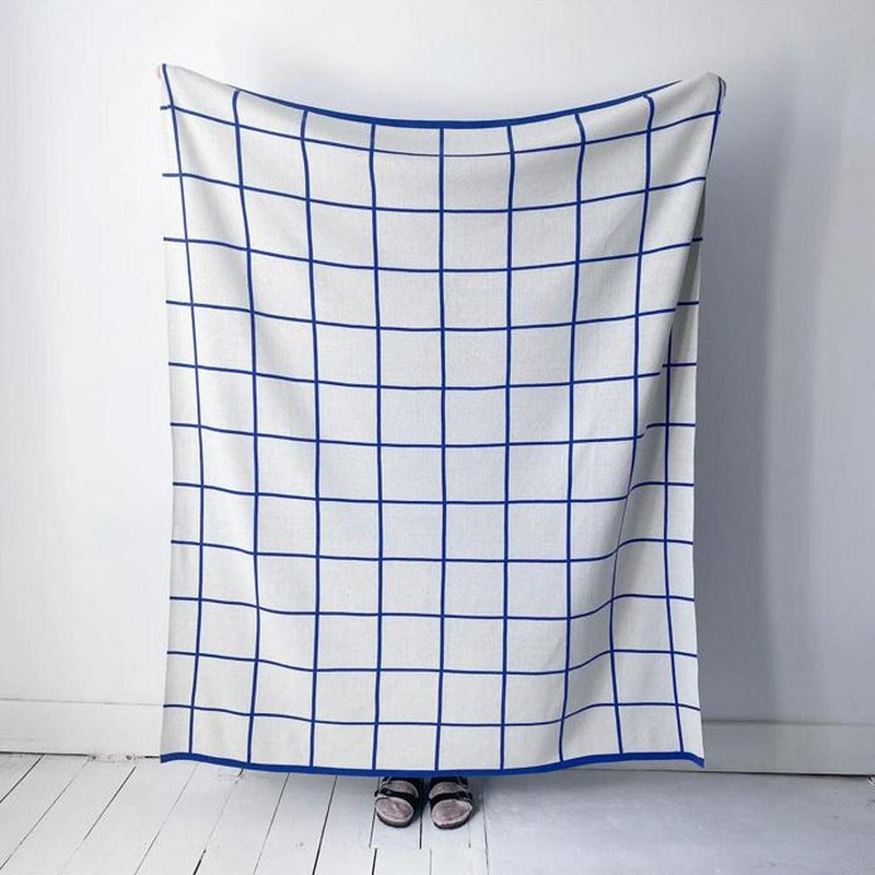 Sophie Home Grid Throw: Cobalt - Studio Play