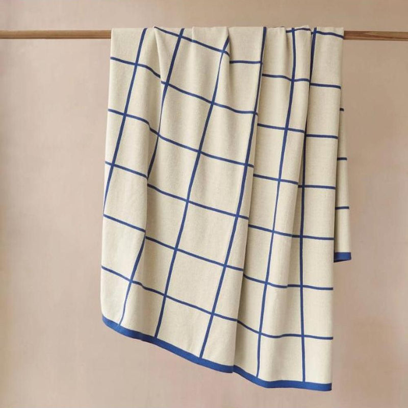 Sophie Home Grid Throw: Cobalt - Studio Play