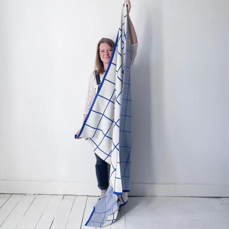 Sophie Home Grid Throw: Cobalt - Studio Play