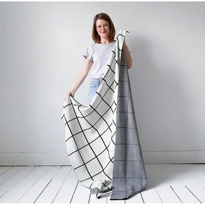 Sophie Home Grid Throw: Mono - Studio Play