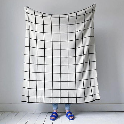 Sophie Home Grid Throw: Mono - Studio Play