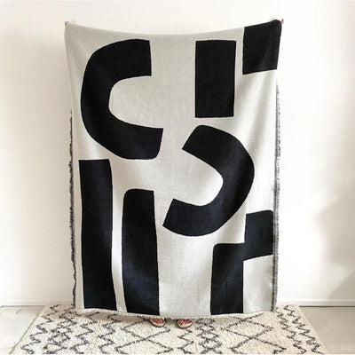 Sophie Home Ilo Merino Wool Throw: Mono - Studio Play