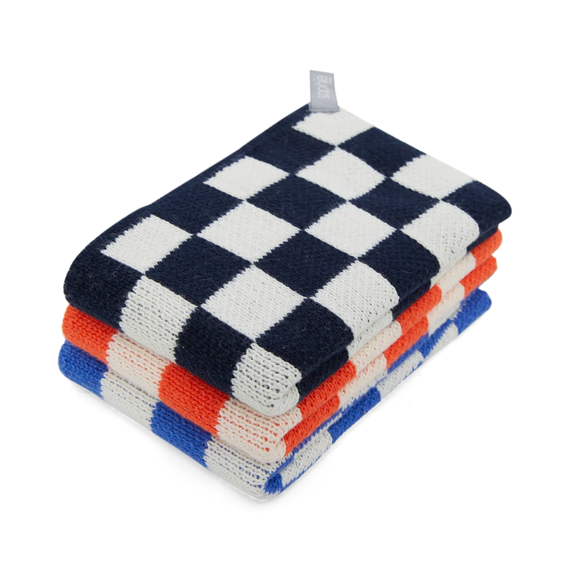Sophie Home Reusable Dishcloth Navy Check