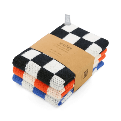 Sophie Home Reusable Dishcloth Navy Check - Studio Play