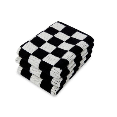 Sophie Home Reusable Dishcloths: Black Check - Studio Play