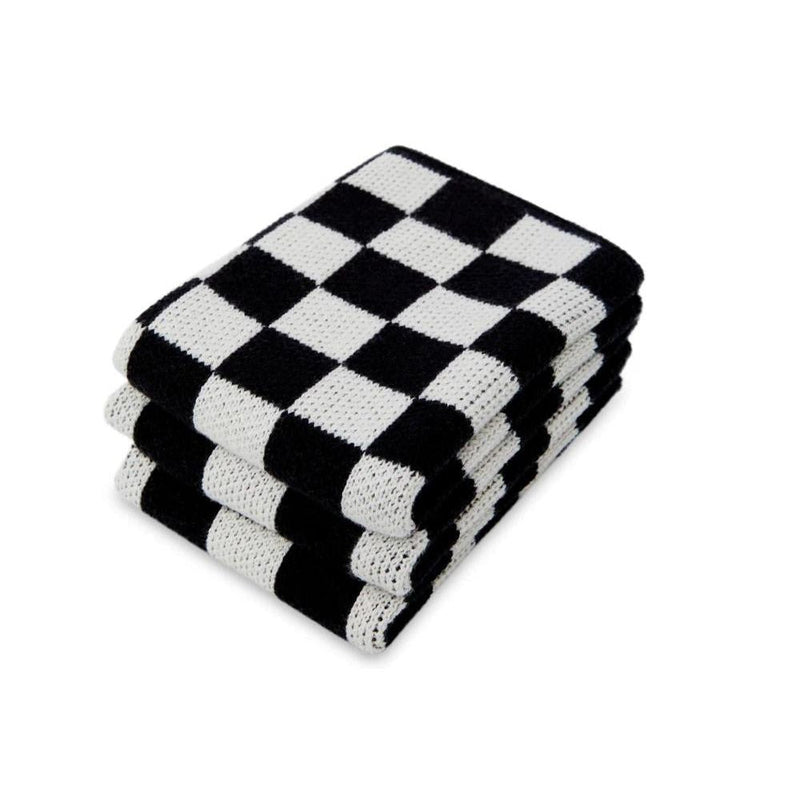 Sophie Home Reusable Dishcloths: Black Check - Studio Play