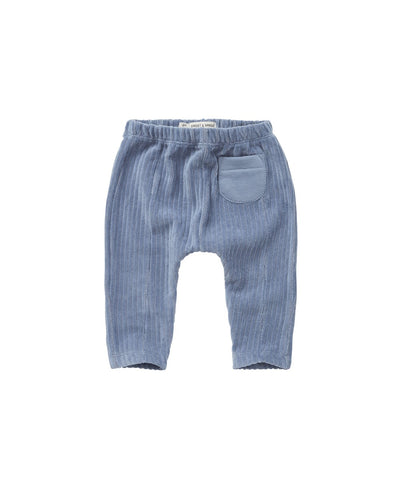 Sproet & Sprout Baby Sweatpants Velvet Rib Shadow Blue