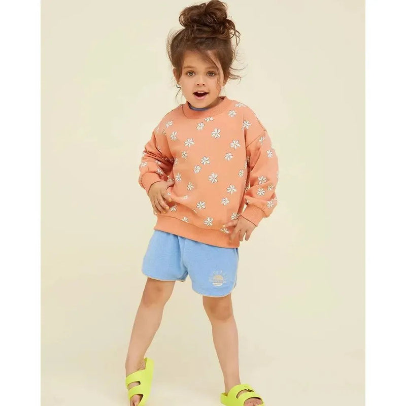 Sproet & Sprout Baby Terry Sport Shorts Breezy Blue - Studio Play