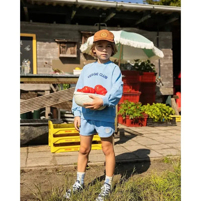 Sproet & Sprout Baby Terry Sport Shorts Breezy Blue - Studio Play
