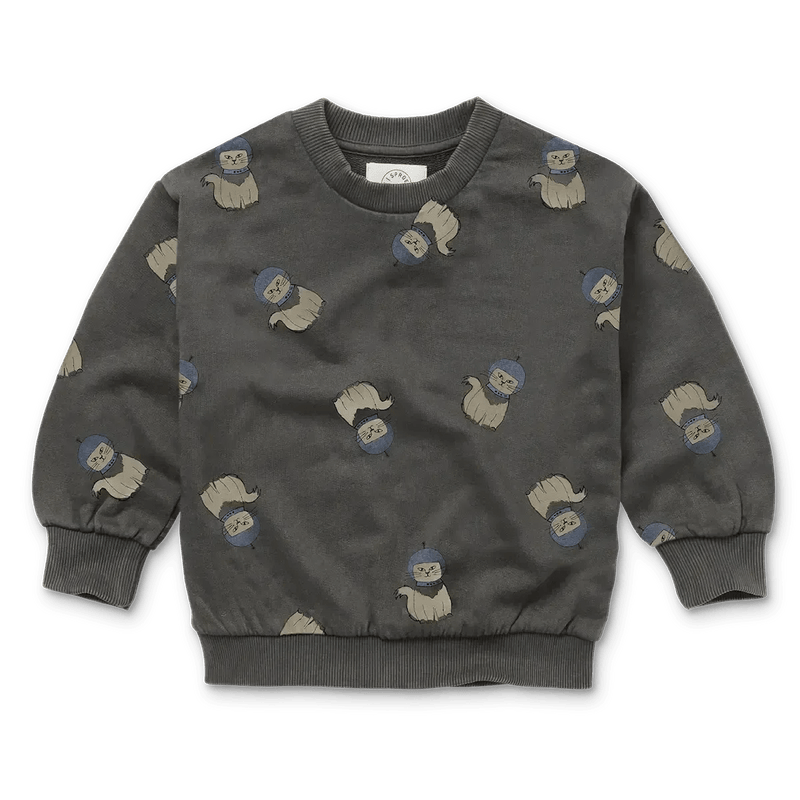 Sproet & Sprout Sweatshirt Space Cat Print