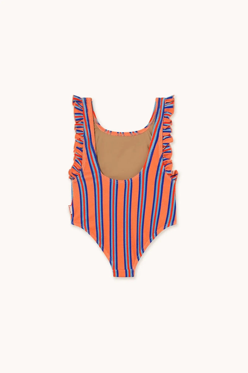 Tiny Cottons Stripes Swimsuit Papaya