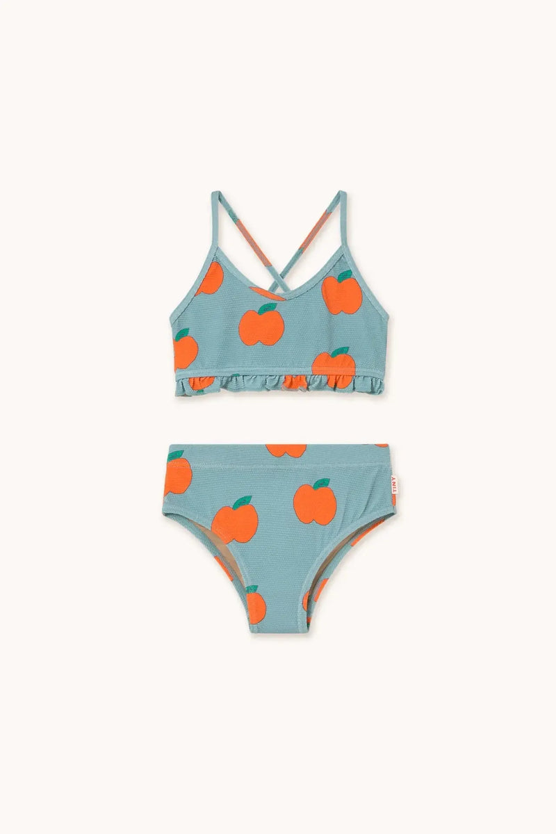 Tiny Cottons Apples Swim Set Warm Grey