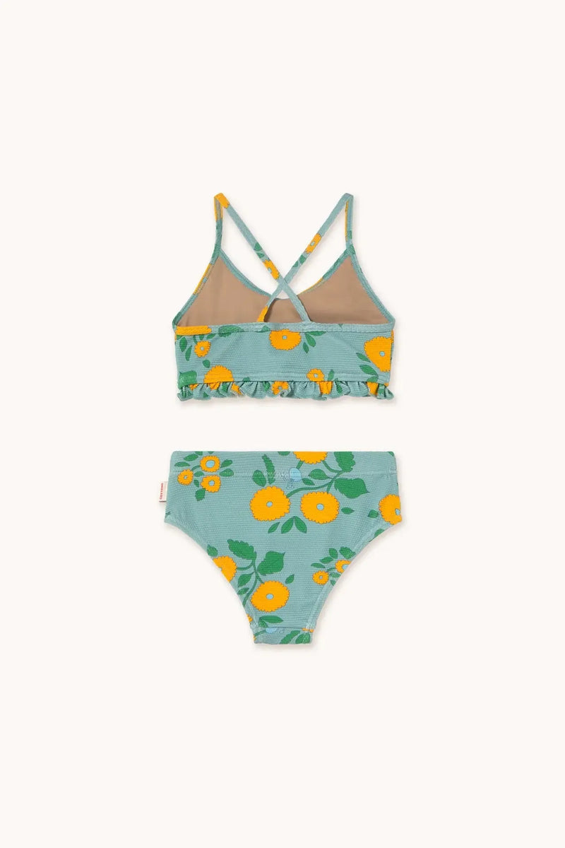 Tiny Cottons Flowers Swim Set Warm Grey