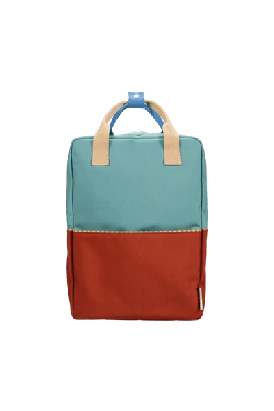 Sticky Lemon Backpack Large Wonders Colourblocking Aquatic Green / Shipwreck Rust - Studio Play