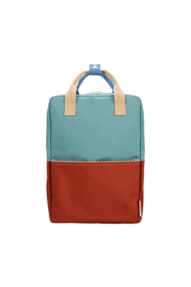Sticky Lemon Backpack Large Wonders Colourblocking Aquatic Green / Shipwreck Rust - Studio Play