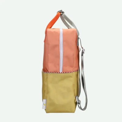 Sticky Lemon Backpack Large Wonders Colourblocking Coral Pink / Reed Green - Studio Play