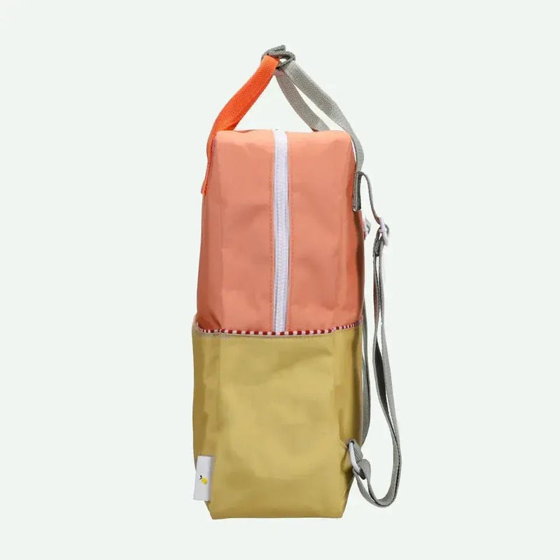 Sticky Lemon Backpack Large Wonders Colourblocking Coral Pink / Reed Green - Studio Play
