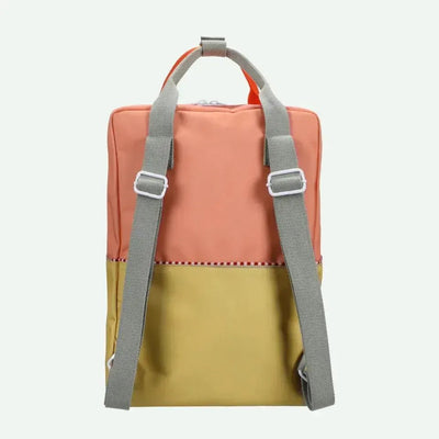 Sticky Lemon Backpack Large Wonders Colourblocking Coral Pink / Reed Green - Studio Play